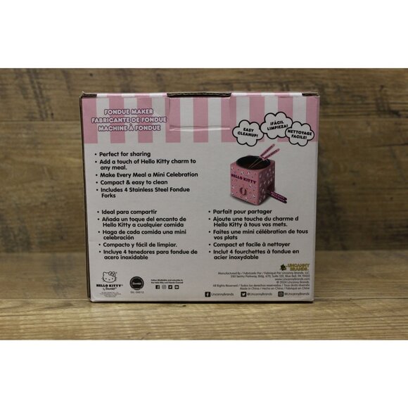Hello Kitty Chocolate Fondue Maker Mini Size NWT Dipping Set - Picture 4 of 12
